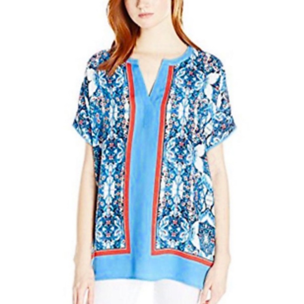 Rafaella Petite Loose Fit Short Sleeve Top Size PS